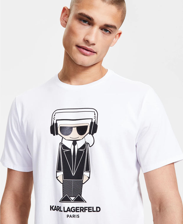 Karl Lagerfeld Character Cotton T-shirt White