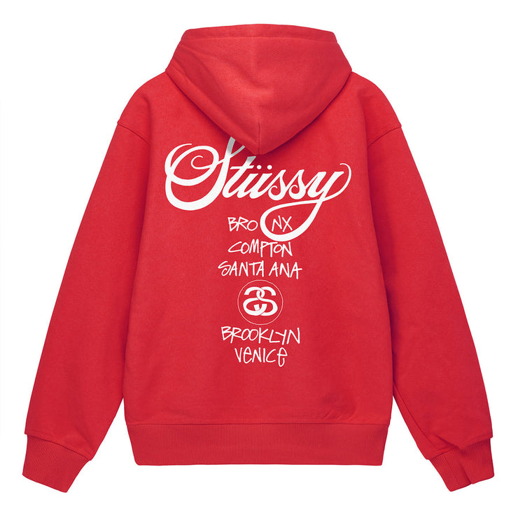 Stüssy DSM World Tour Hoodie (Red)