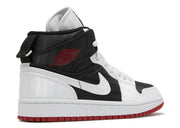 Air Jordan 1 Mid SE Utility Canvas White Black Gym Red (W)