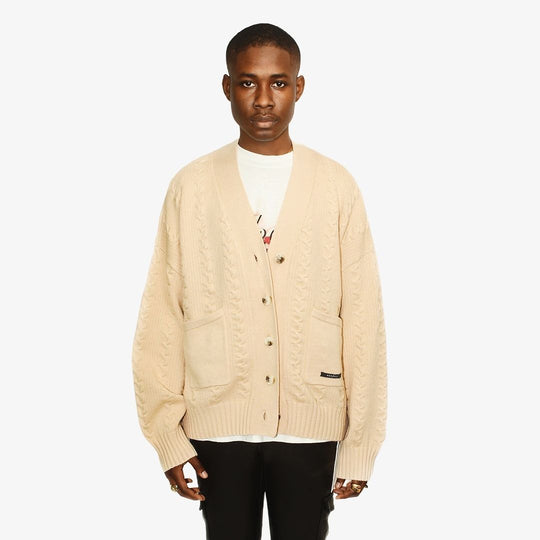 Mechali Cream Knit Cardigan