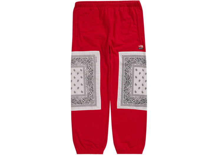 Supreme The North Face Bandana Sweatpant Red