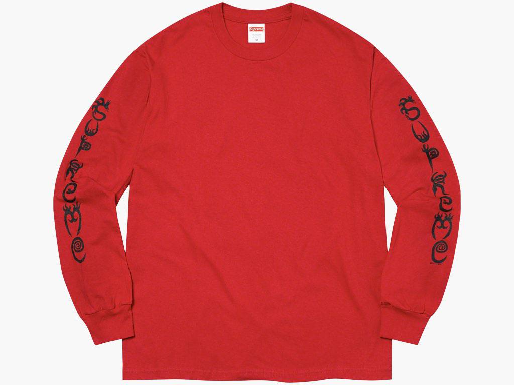 Supreme Clayton Patterson L/S Tee Red – 42nd Street